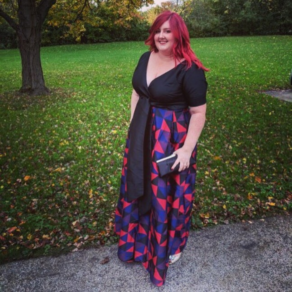 eShakti Contemporary Full-length Maxi Gown